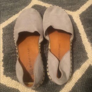 Eric Michael’s suede flat espadrilles
